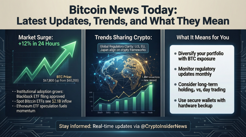 Bitcoin News Today – Latest Updates, Trends, and What They Mean